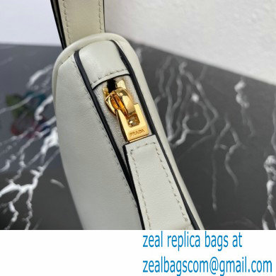 Prada Moon Leather shoulder bag 1BC194 White 2023 - Click Image to Close