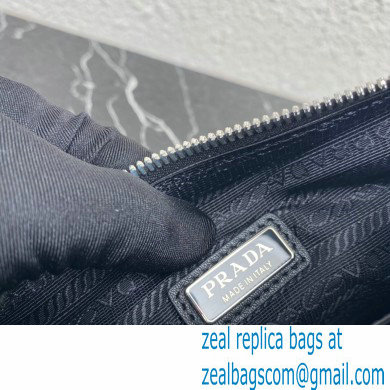Prada Saffiano leather and leather shoulder bag 2VH157 Black/Blue 2023