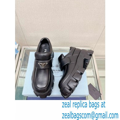 Prada Soft padded nappa leather loafers Black 2023
