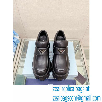 Prada Soft padded nappa leather loafers Black 2023