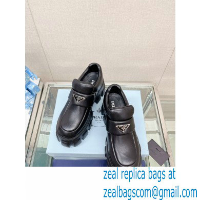 Prada Soft padded nappa leather loafers Black 2023