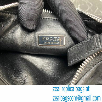 Prada Soft padded nappa leather mini-bag 1BA384 Black 2023 - Click Image to Close