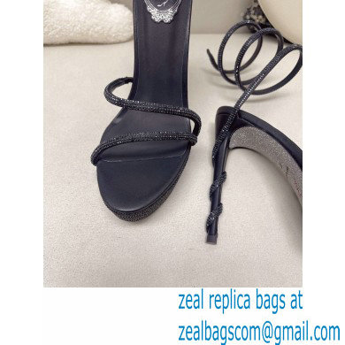 Rene Caovilla platform 13.5cm Margot crystal Sandals Satin 02
