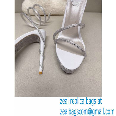 Rene Caovilla platform 13.5cm Margot crystal Sandals Satin 05 - Click Image to Close