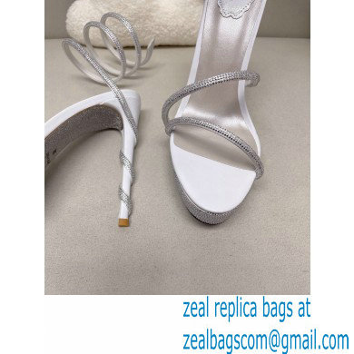 Rene Caovilla platform 13.5cm Margot crystal Sandals Satin 05