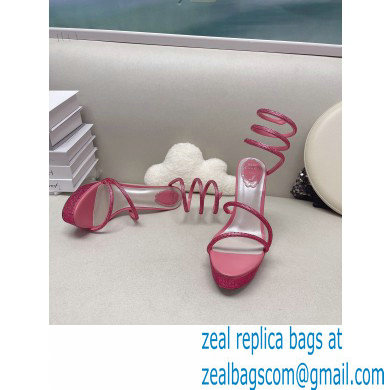Rene Caovilla platform 13.5cm Margot crystal Sandals Satin 06 - Click Image to Close