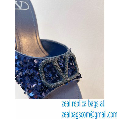 Valentino Crystal VLogo Signature Sequin mules 07 2023