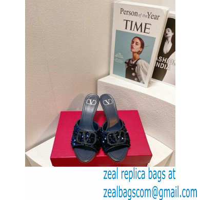 Valentino Crystal VLogo Signature Sequin mules 07 2023