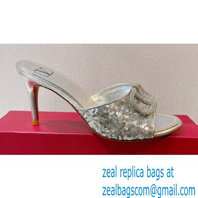 Valentino Crystal VLogo Signature Sequin mules 10 2023