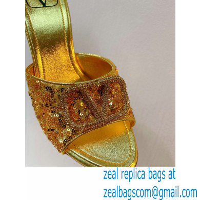 Valentino Crystal VLogo Signature Sequin mules 11 2023 - Click Image to Close