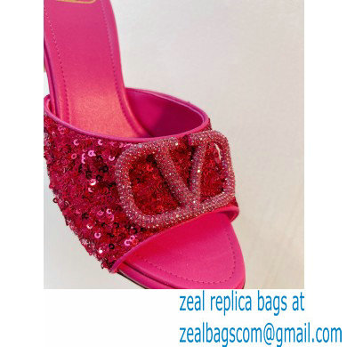 Valentino Crystal VLogo Signature Sequin mules 12 2023