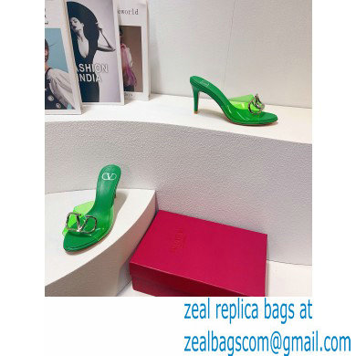 Valentino PVC VLogo Signature mules Sandals in transparent polymer material 05 2023