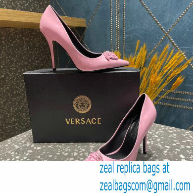 Versace Heel 9.5cm La Medusa Pumps Patent Pink 2023