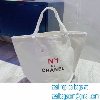 chanel camellia vintage canvas shopping bag white 2023