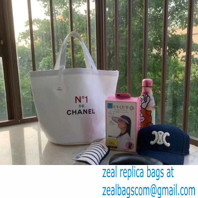 chanel camellia vintage canvas shopping bag white 2023