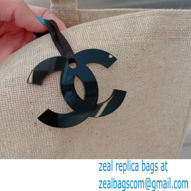 chanel canvas shopping bag creamy 2023