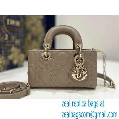 dior Micro Lady D-Joy Bag in Aesthetic Beige Cannage Lambskin 2023