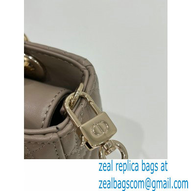 dior Micro Lady D-Joy Bag in Aesthetic Beige Cannage Lambskin 2023