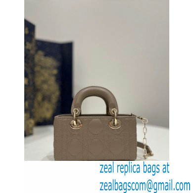 dior Micro Lady D-Joy Bag in Aesthetic Beige Cannage Lambskin 2023