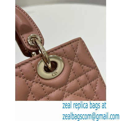 dior Micro Lady D-Joy Bag in Ethereal Pink Cannage Lambskin 2023