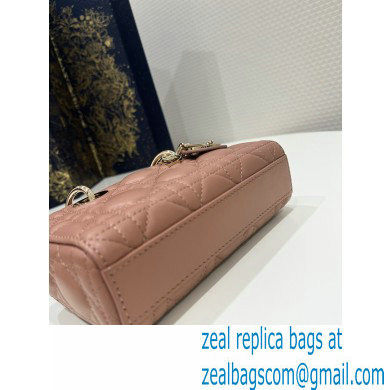 dior Micro Lady D-Joy Bag in Ethereal Pink Cannage Lambskin 2023