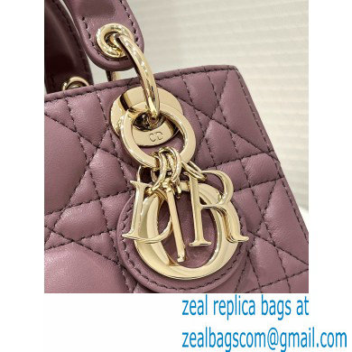 dior Micro Lady D-Joy Bag in Peony Pink Cannage Lambskin 2023