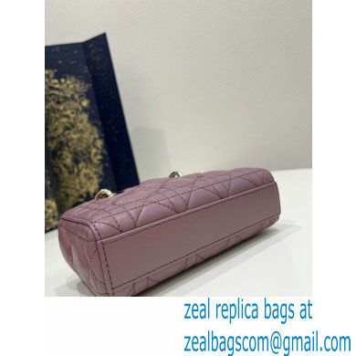 dior Micro Lady D-Joy Bag in Peony Pink Cannage Lambskin 2023