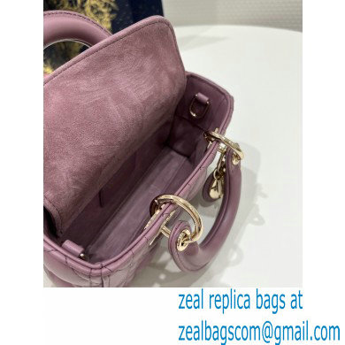 dior Micro Lady D-Joy Bag in Peony Pink Cannage Lambskin 2023
