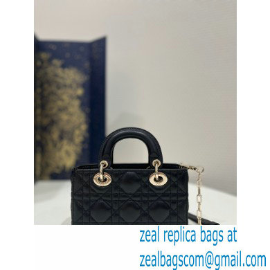 dior Micro Lady D-Joy Bag in black Cannage Lambskin 2023