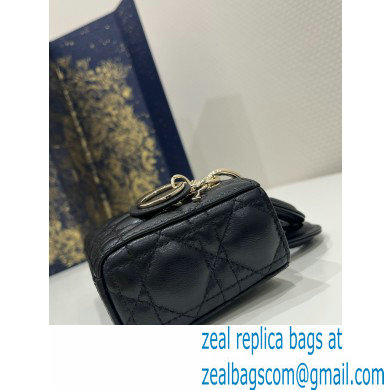 dior Micro Lady D-Joy Bag in black Cannage Lambskin 2023