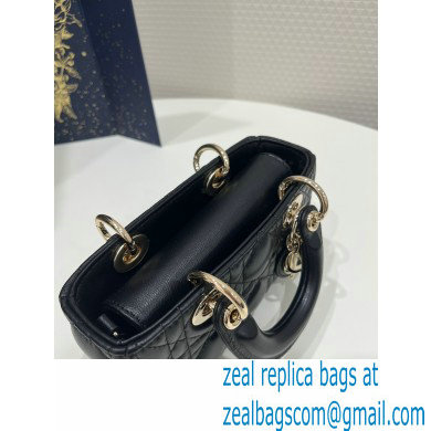 dior Micro Lady D-Joy Bag in black Cannage Lambskin 2023 - Click Image to Close