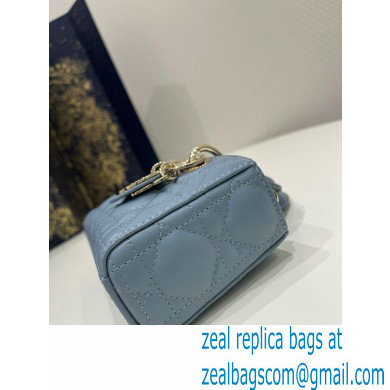 dior Micro Lady D-Joy Bag in cloud blue Cannage Lambskin 2023