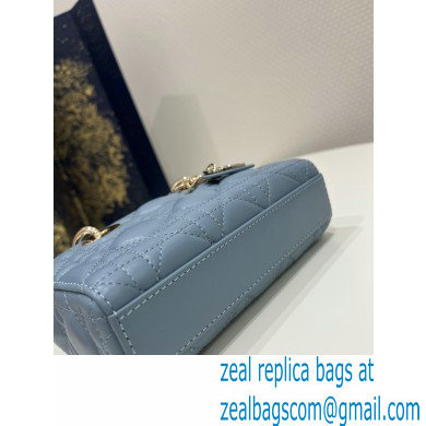 dior Micro Lady D-Joy Bag in cloud blue Cannage Lambskin 2023