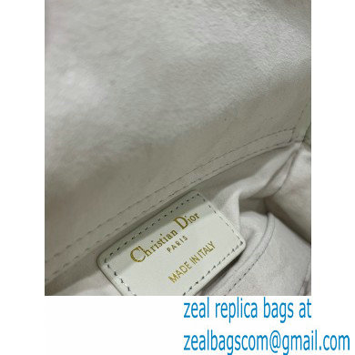 dior Micro Lady D-Joy Bag in white Cannage Lambskin 2023