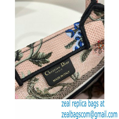 dior Natural Multicolor Raffia Embroidered with Dior Petites Fleurs small book tote bag 2023