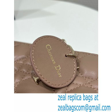 dior small Lady D-Joy Bag in Ethereal Pink Cannage Lambskin 2023