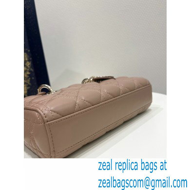 dior small Lady D-Joy Bag in Ethereal Pink Cannage Lambskin 2023