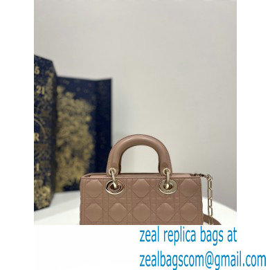 dior small Lady D-Joy Bag in Ethereal Pink Cannage Lambskin 2023