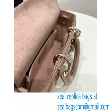 dior small Lady D-Joy Bag in Ethereal Pink Cannage Lambskin 2023