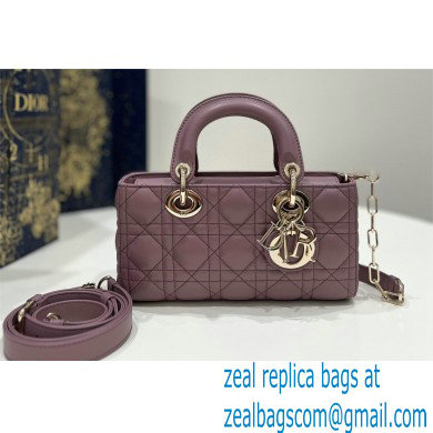 dior small Lady D-Joy Bag in Peony Pink Cannage Lambskin 2023