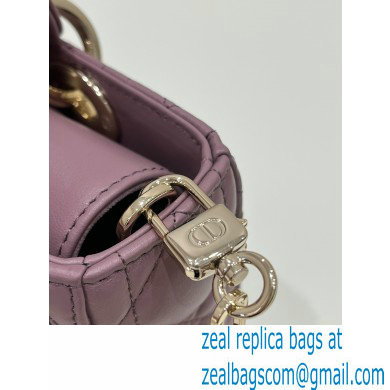 dior small Lady D-Joy Bag in Peony Pink Cannage Lambskin 2023