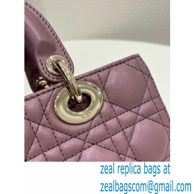 dior small Lady D-Joy Bag in Peony Pink Cannage Lambskin 2023