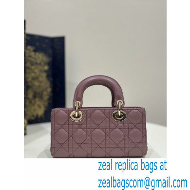 dior small Lady D-Joy Bag in Peony Pink Cannage Lambskin 2023 - Click Image to Close