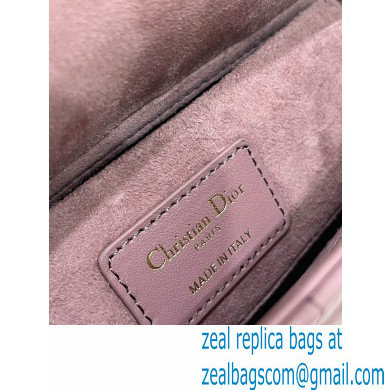 dior small Lady D-Joy Bag in Peony Pink Cannage Lambskin 2023