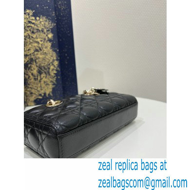 dior small Lady D-Joy Bag in black Cannage Lambskin 2023