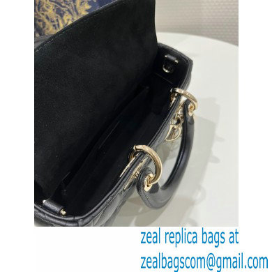 dior small Lady D-Joy Bag in black Cannage Lambskin 2023
