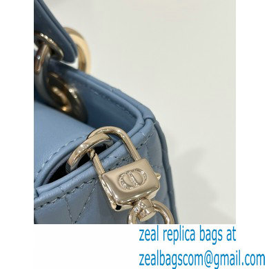 dior small Lady D-Joy Bag in cloud blue Cannage Lambskin 2023 - Click Image to Close