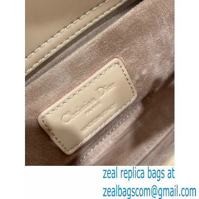 dior small Lady D-Joy Bag in sand Pink patent Cannage calfskin 2023