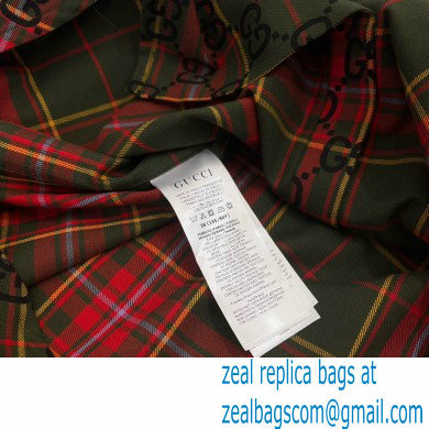 gucci GG tartan wool shirt 721464 2023