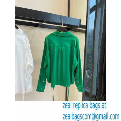 loewe green silk shirt 2023 - Click Image to Close